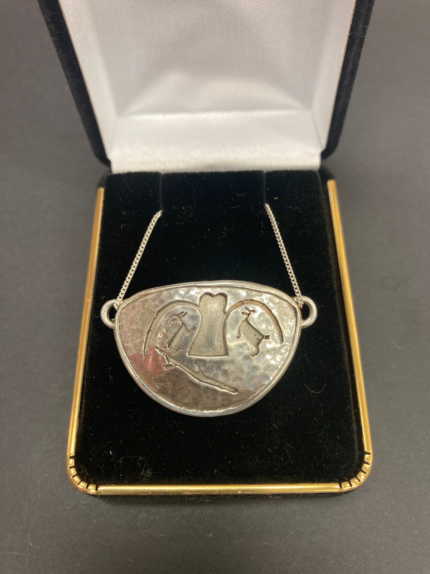 Pendant - Silver Pictograph - Stein Valley Owl