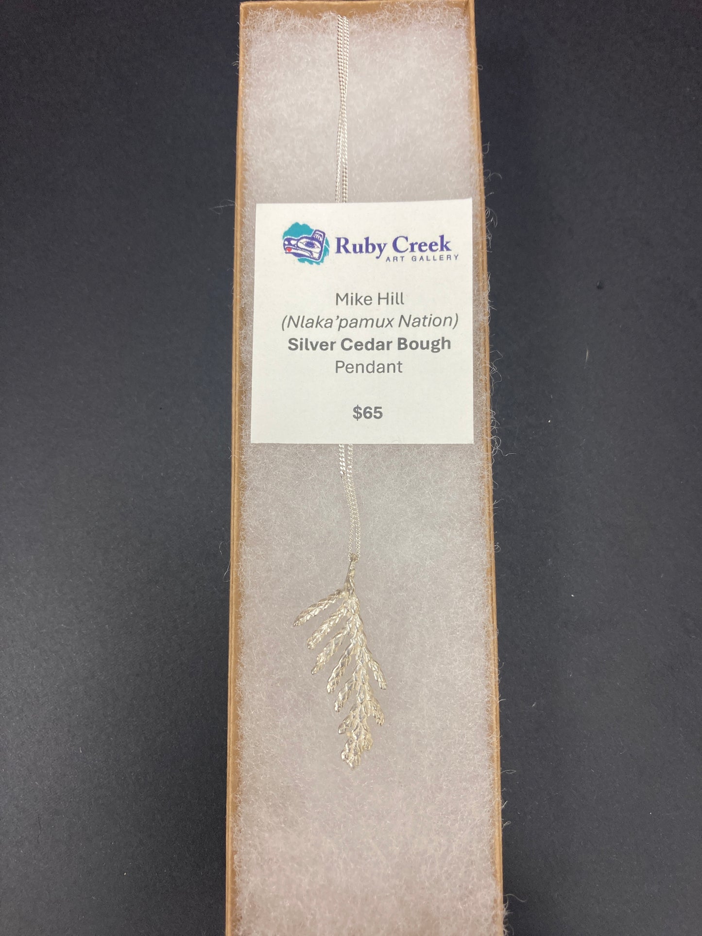 Pendant - Silver - Small Cedar Bough