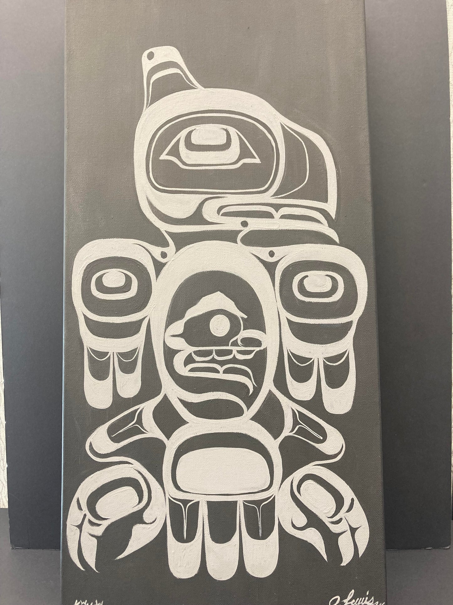 Painting - "Kwikw Sees" by Adam Lewis