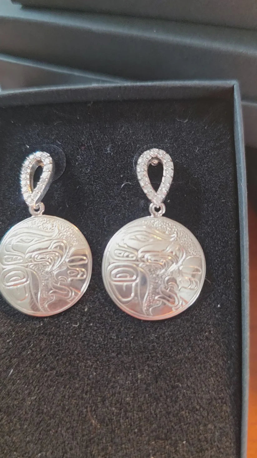 Earrings - Eagle Spirit Faceted Zirconium