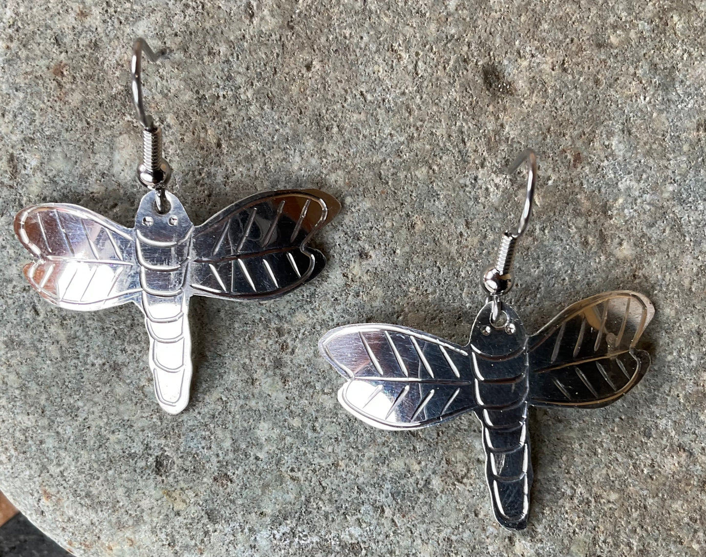 Earrings - Silver Dragonfly SS