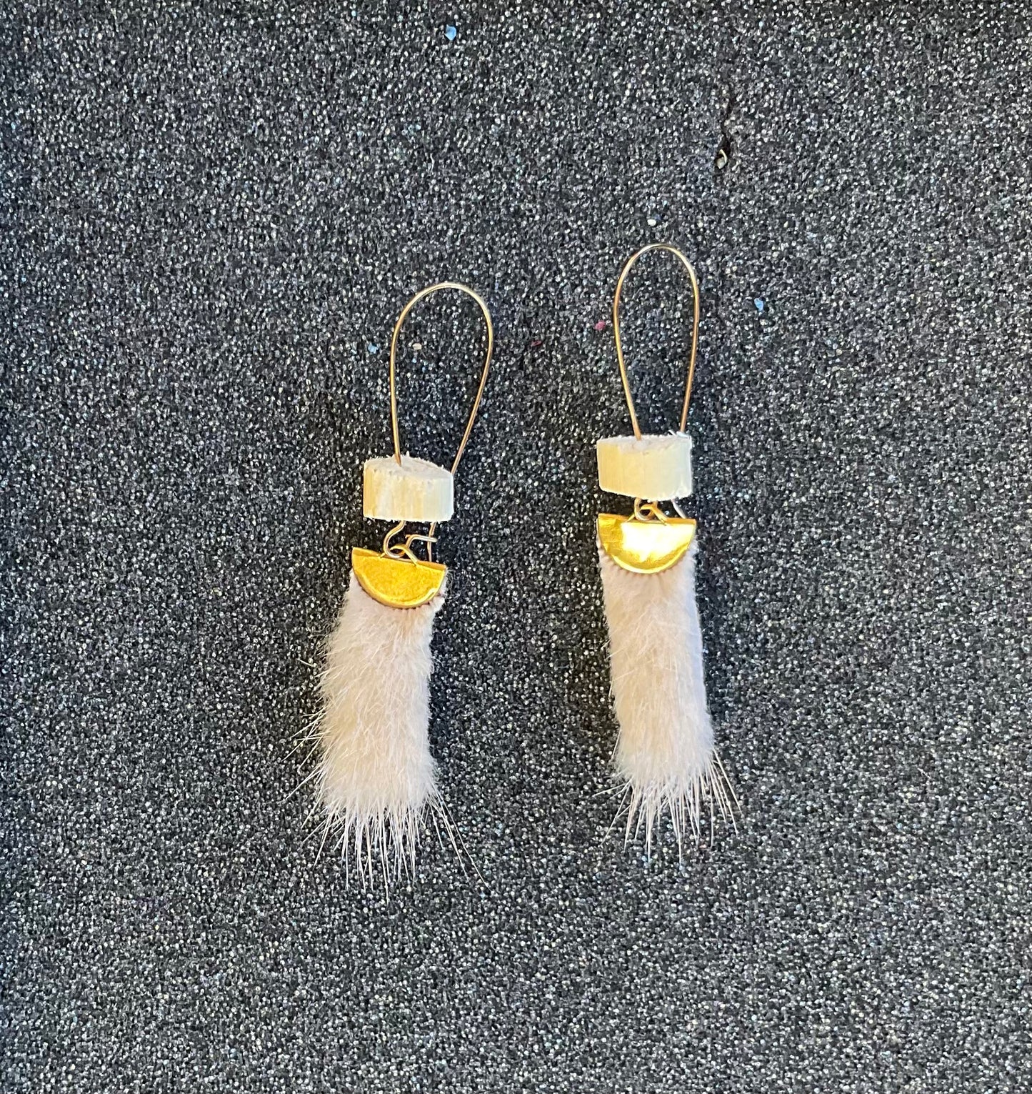 Earrings - Mink w/ Devils Club