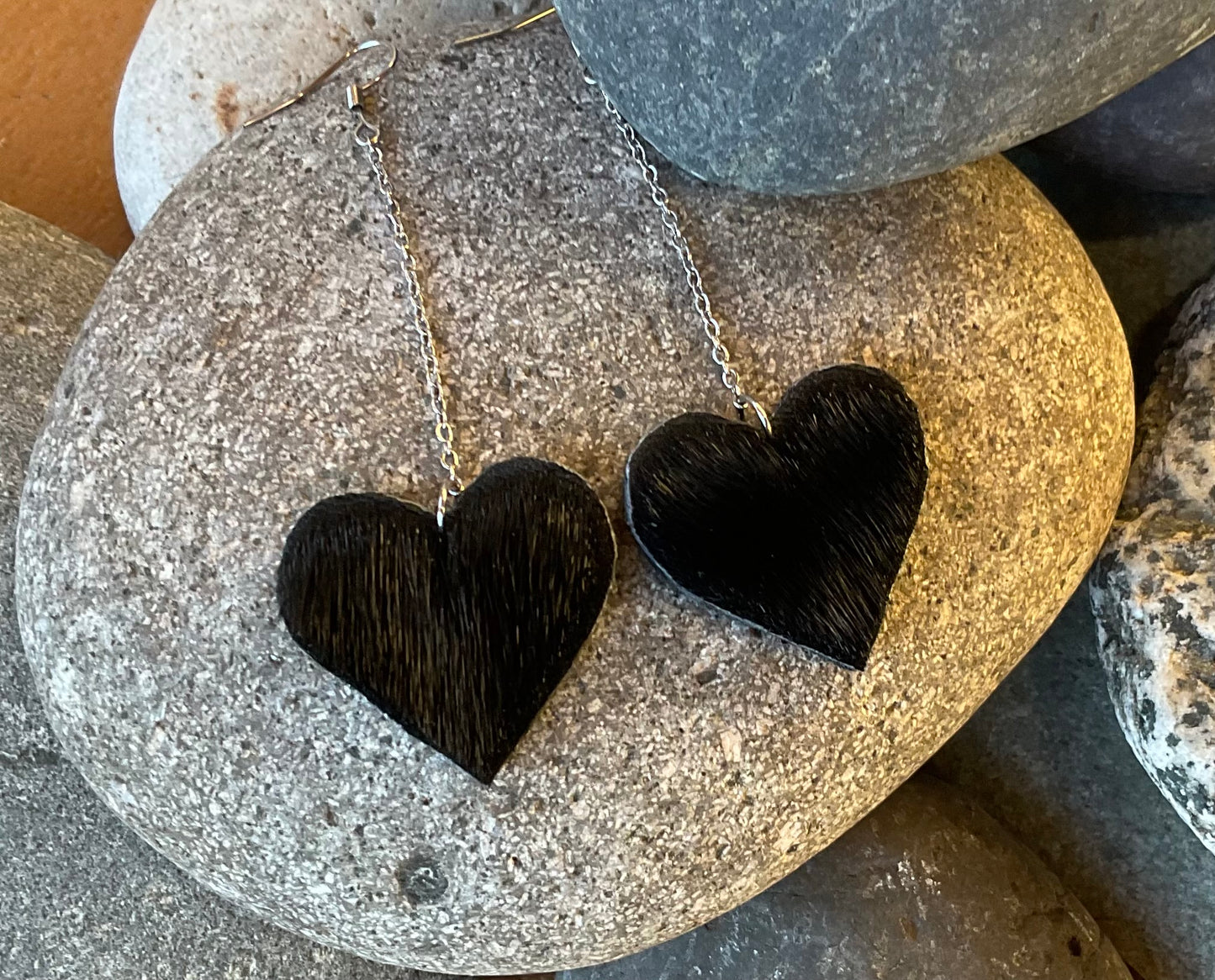 SHD Seal Heart Drop Earrings