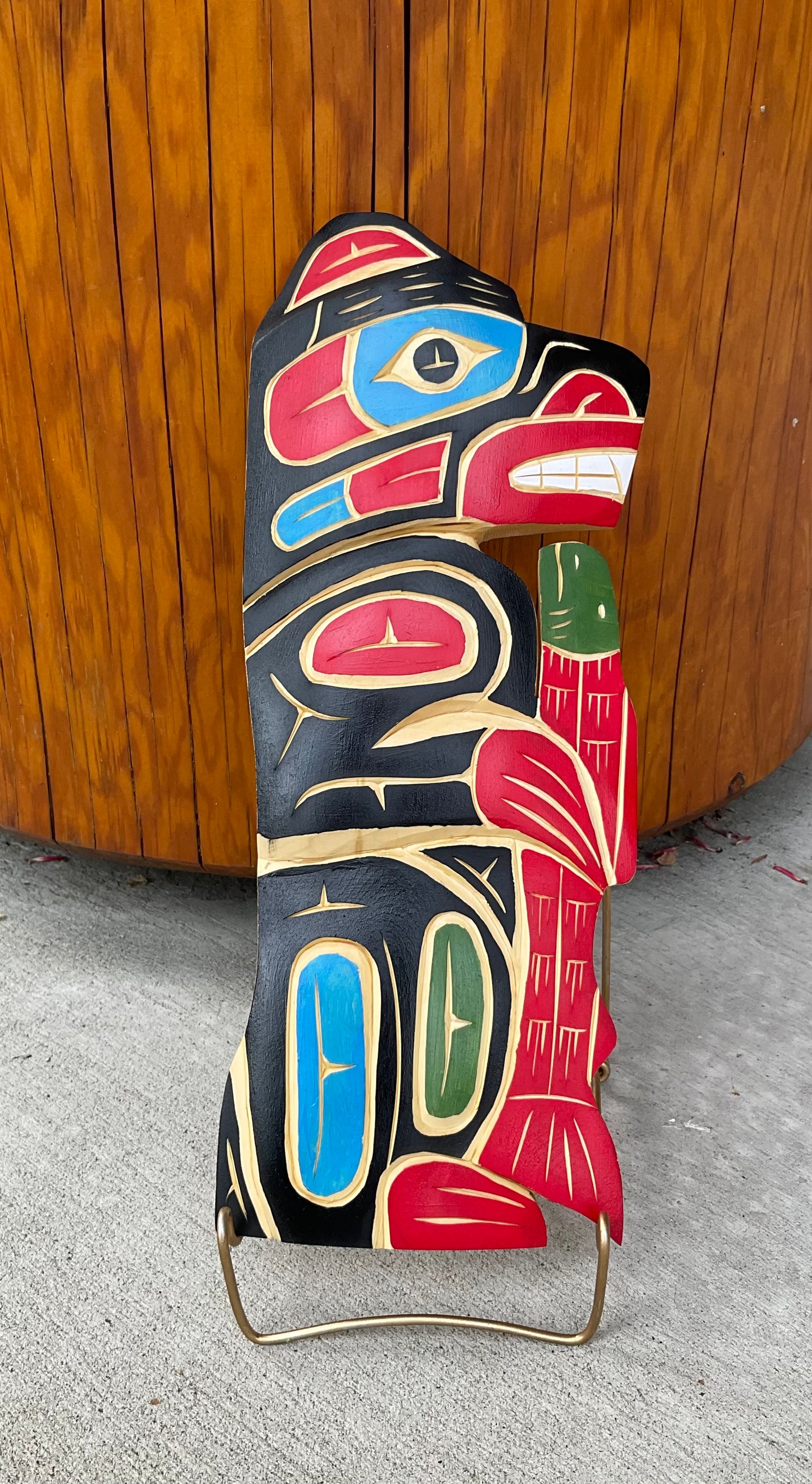 Carving - Bear Holding Salmon