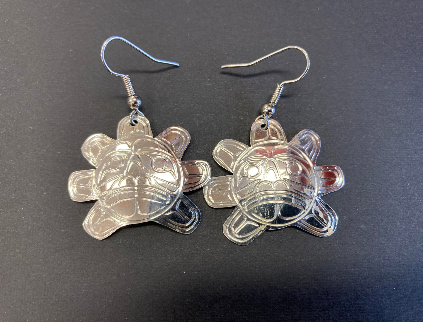 Earrings - Silver - Sun Design 2