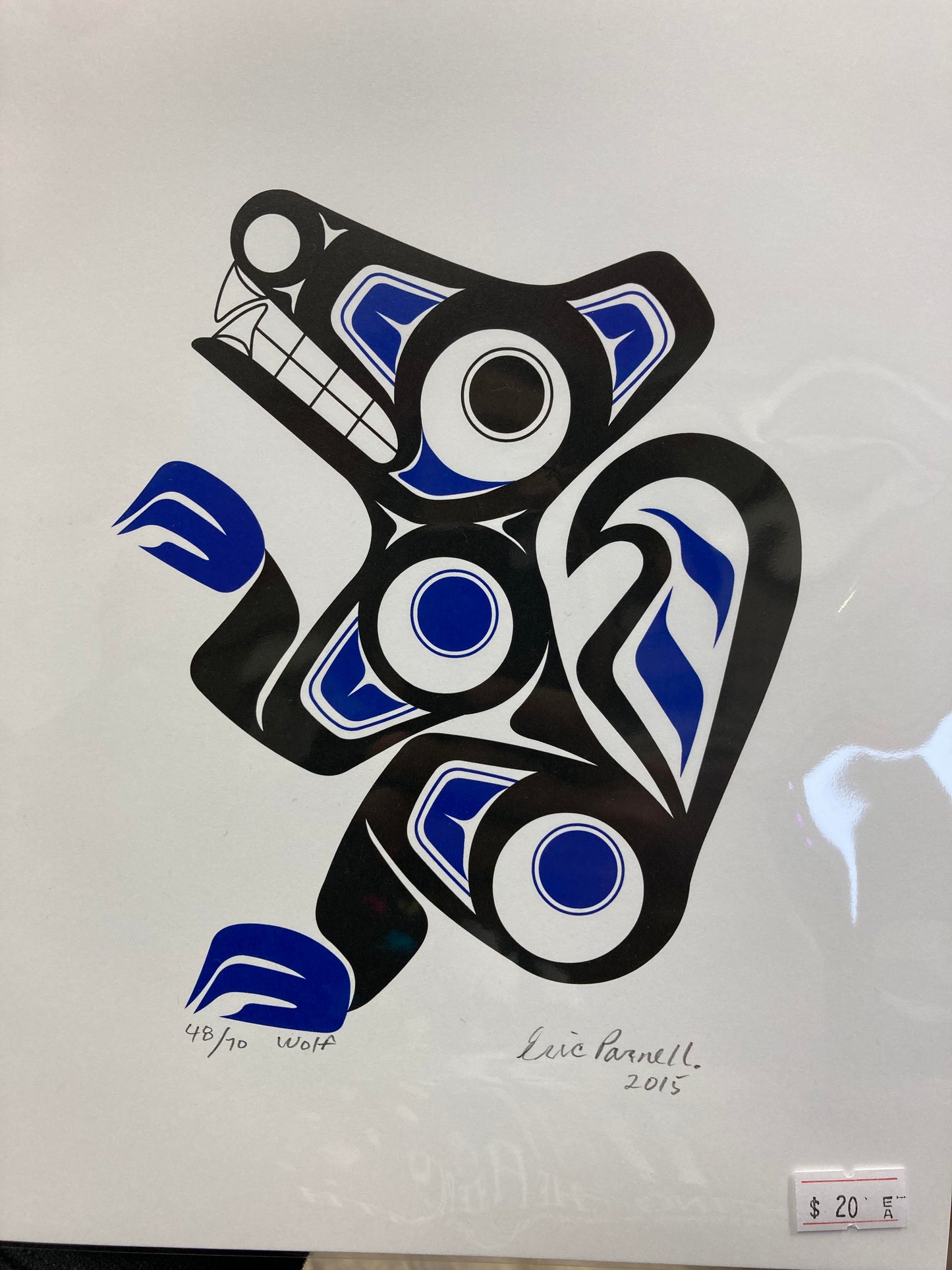 Print - Wolf - E Parnell