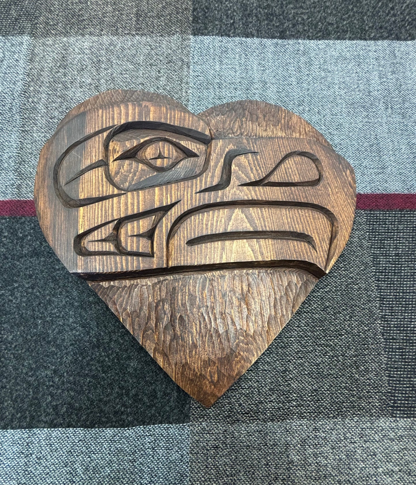 Carving - Heart Plaque - Eagle