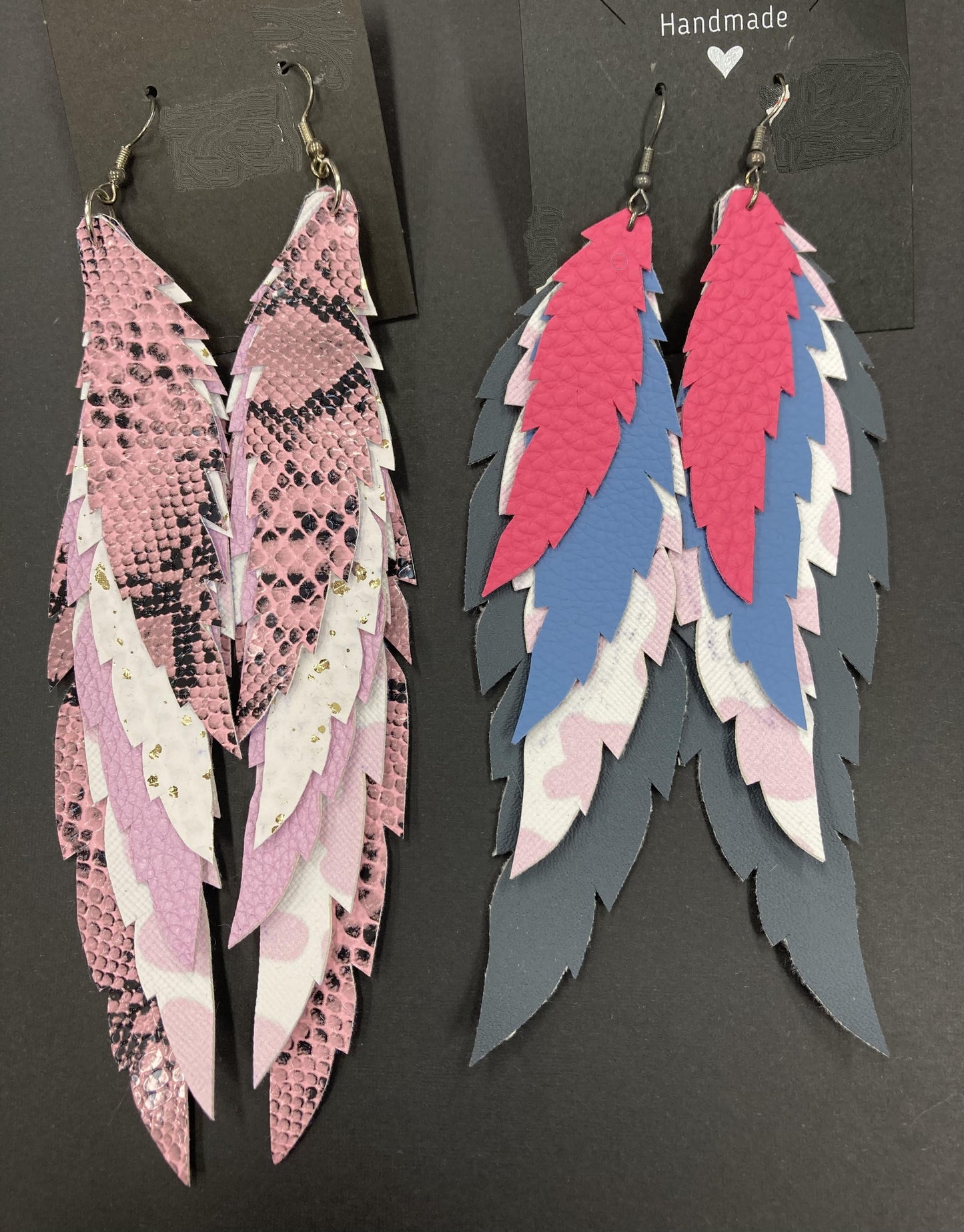 Earrings Vegan Feather/Fringed $35