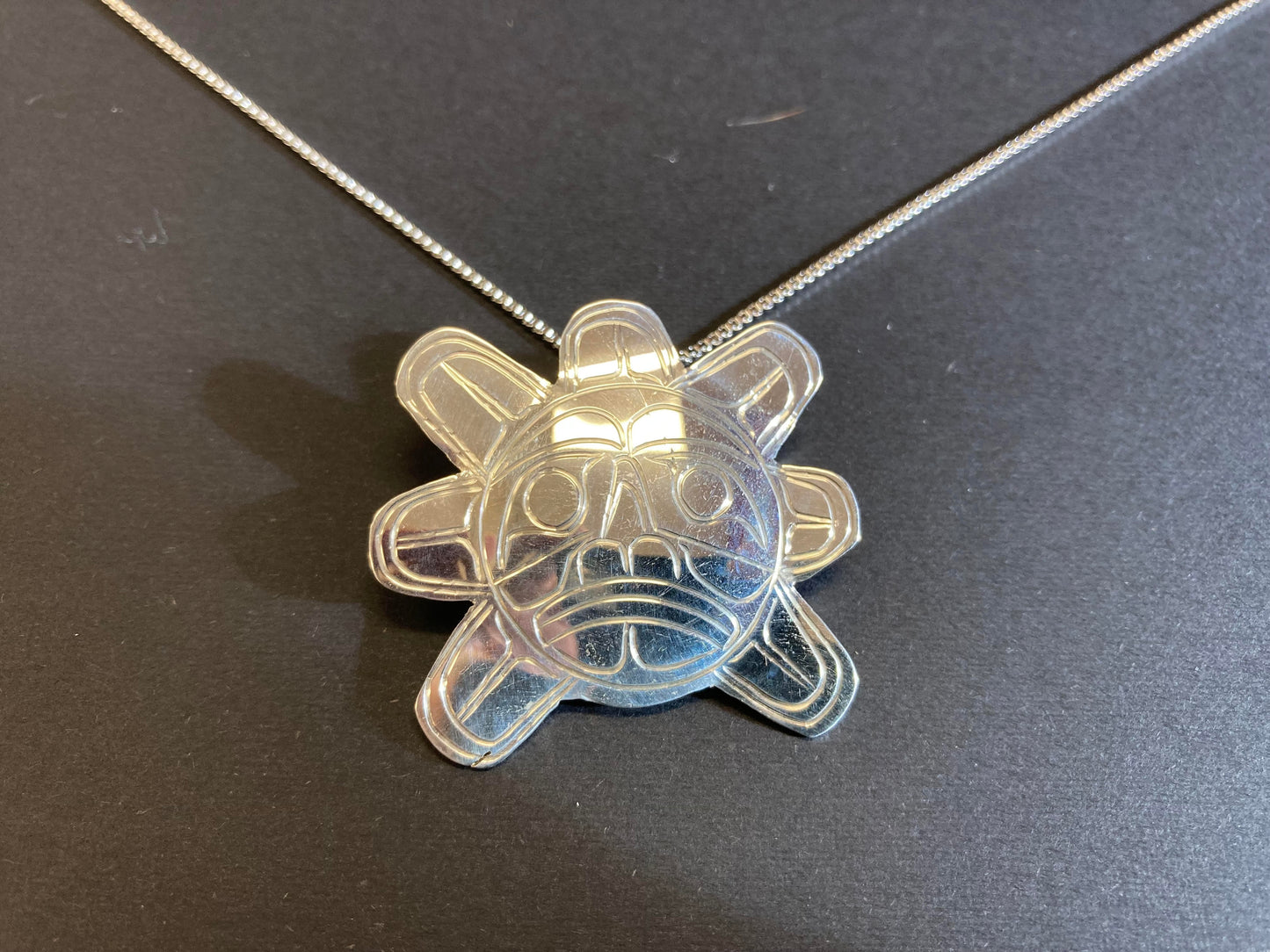 Pendant - Silver - Sun 2