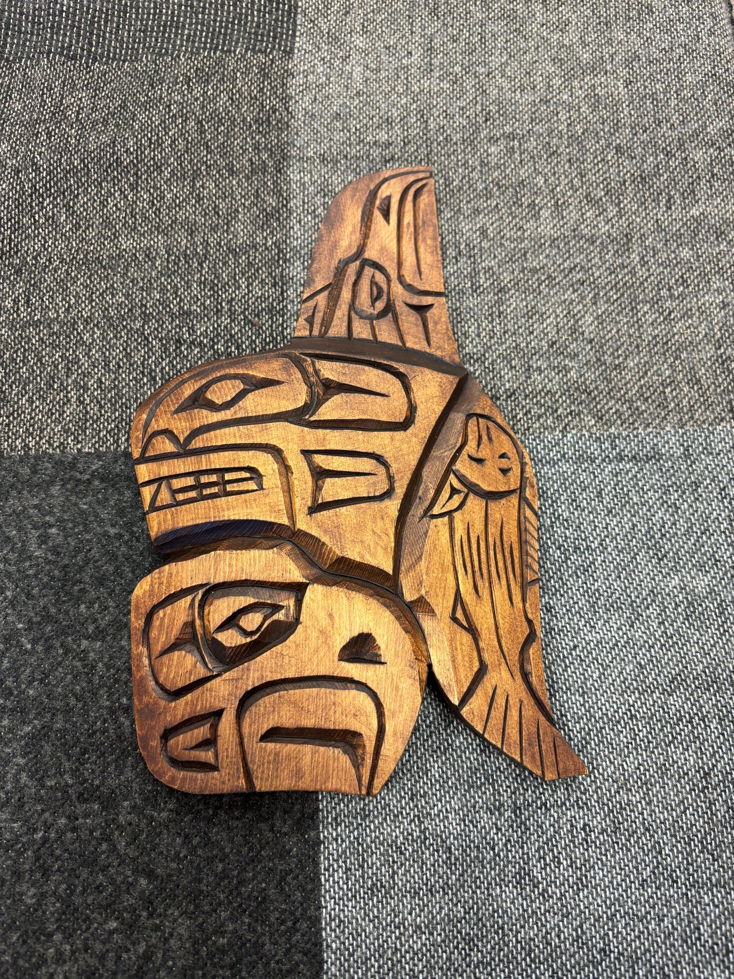 Carving #13 KW/Eagle/Salmon/Raven