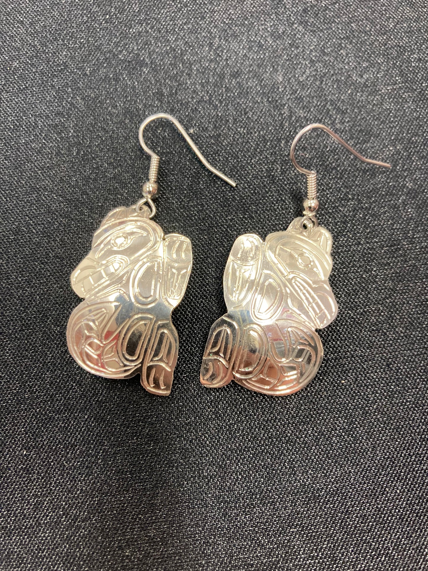 Earrings - Silver - Wolf Design SS