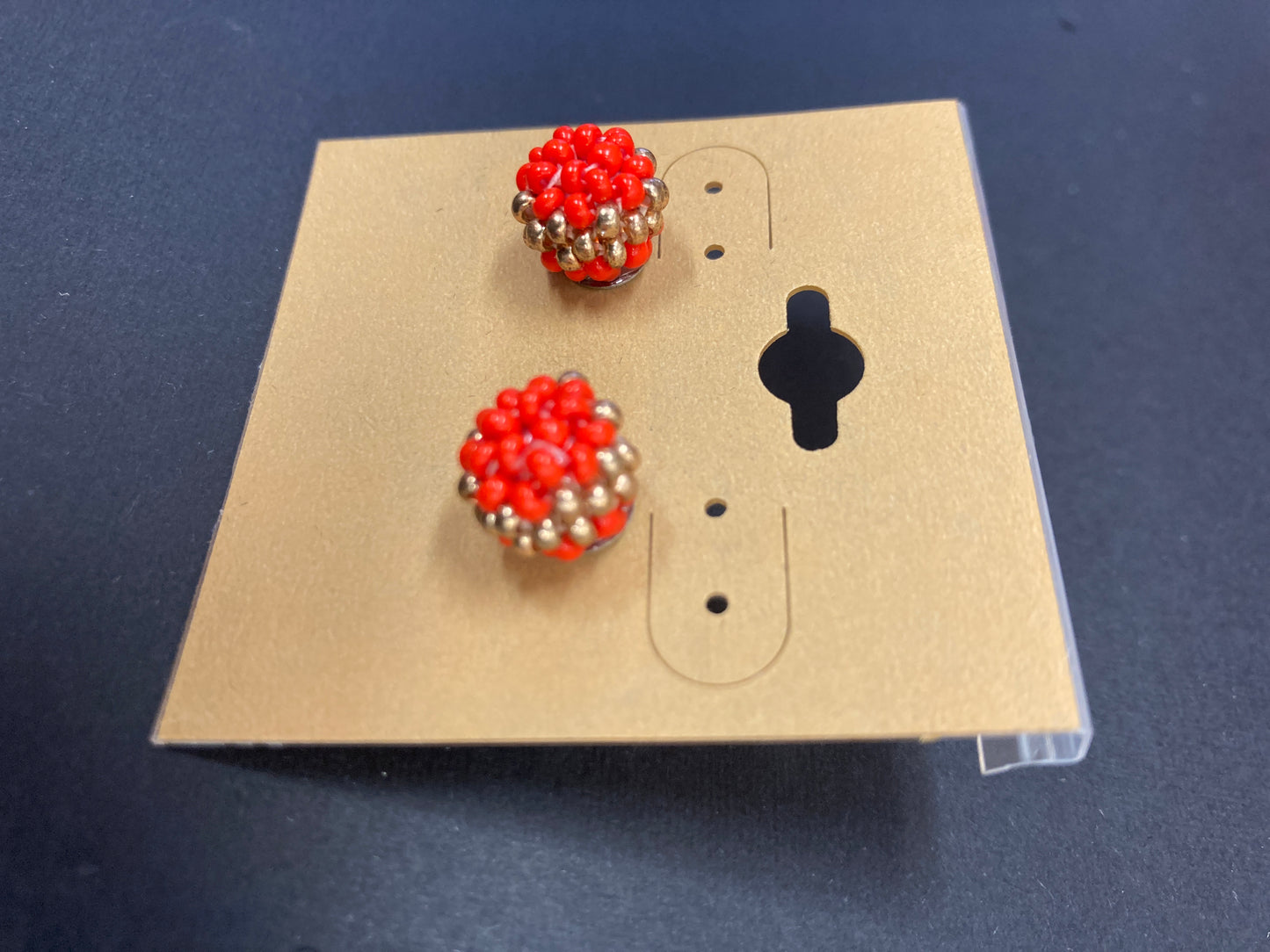 Earrings - Beaded Ball