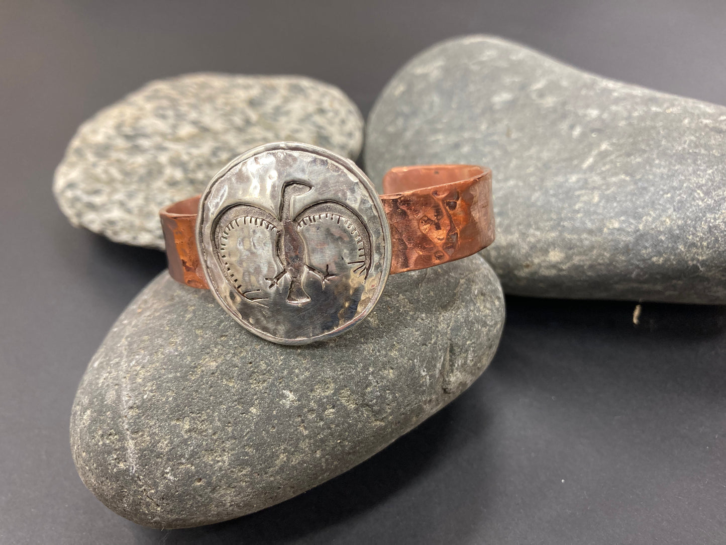 Bracelet - Copper Cuff - Thunderbird Pictograph