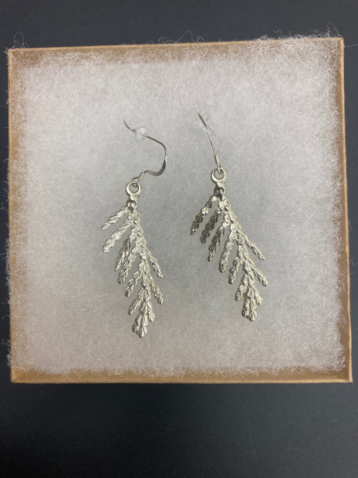 Earrings - Silver - Small Cedar Bough