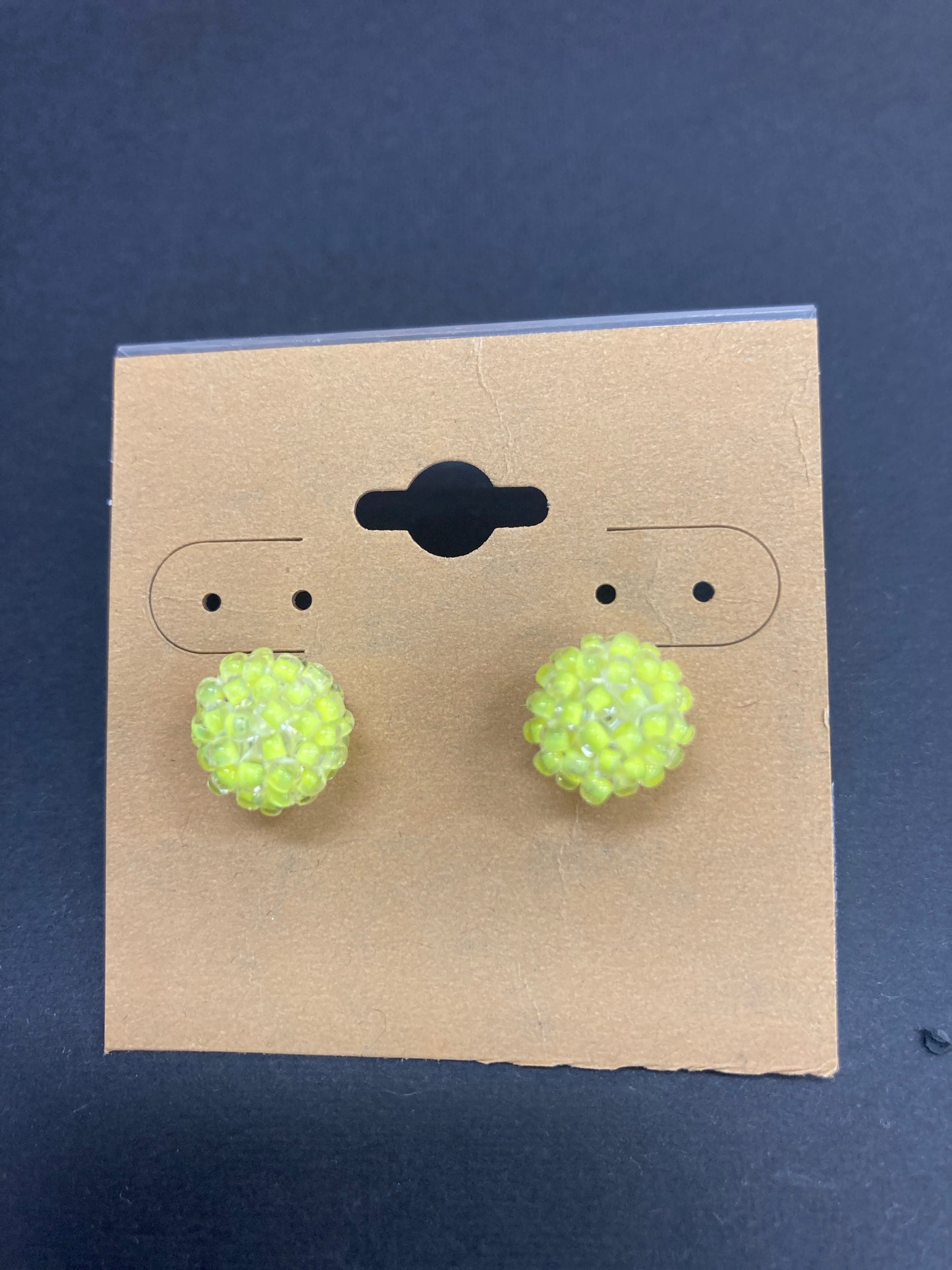 Earrings - Beaded Ball