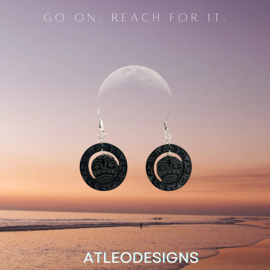 Earrings - Small Moons - Atleo Designs