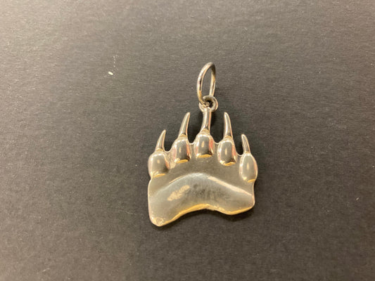 Pendant - Silver - Bear Paw design