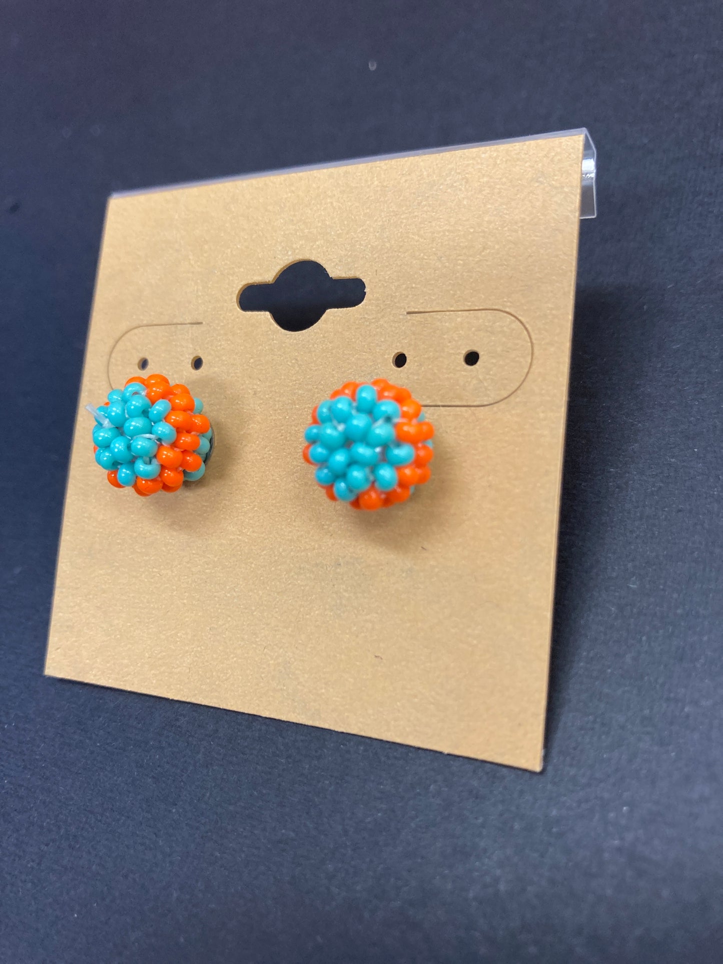 Earrings - Beaded Ball