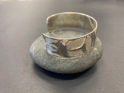 Bracelet - Silver Cuff - Dragonfly