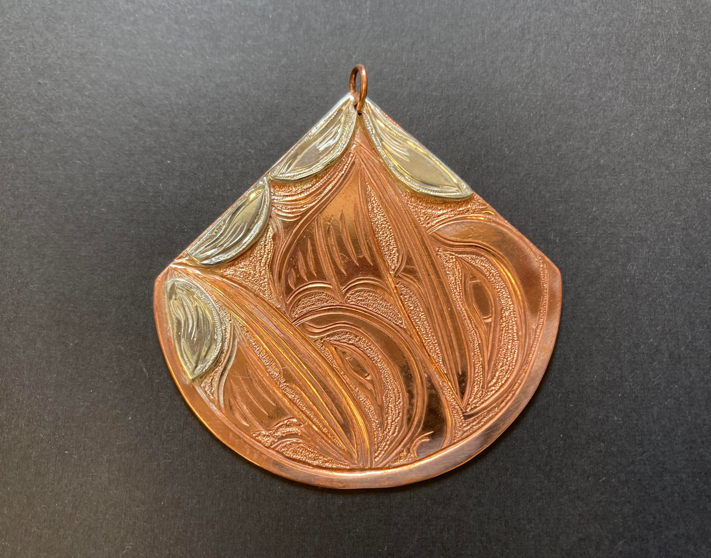 Pendant - Copper/Silver Hummingbird