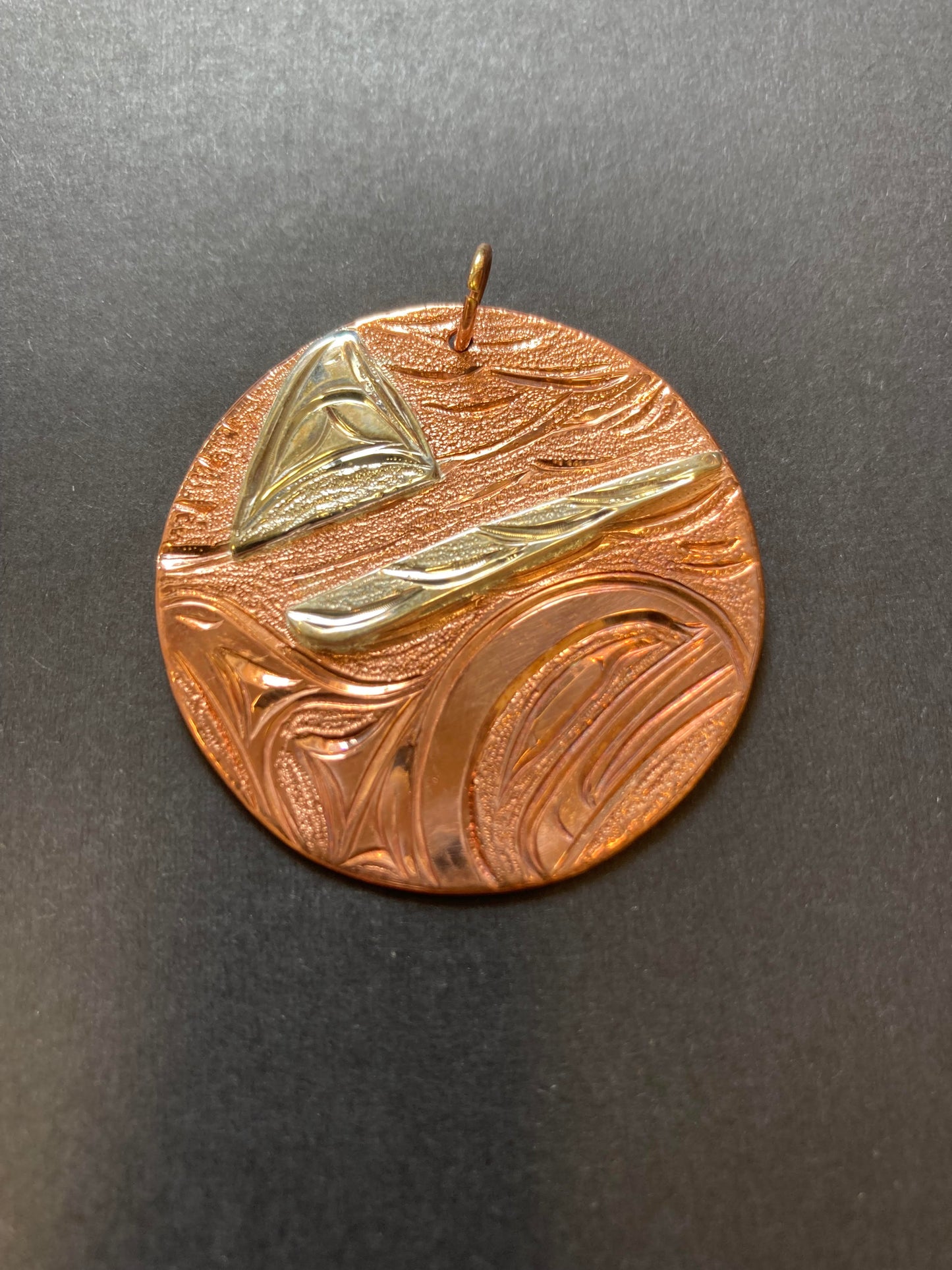 Pendant - Copper/Silver Killer Whale