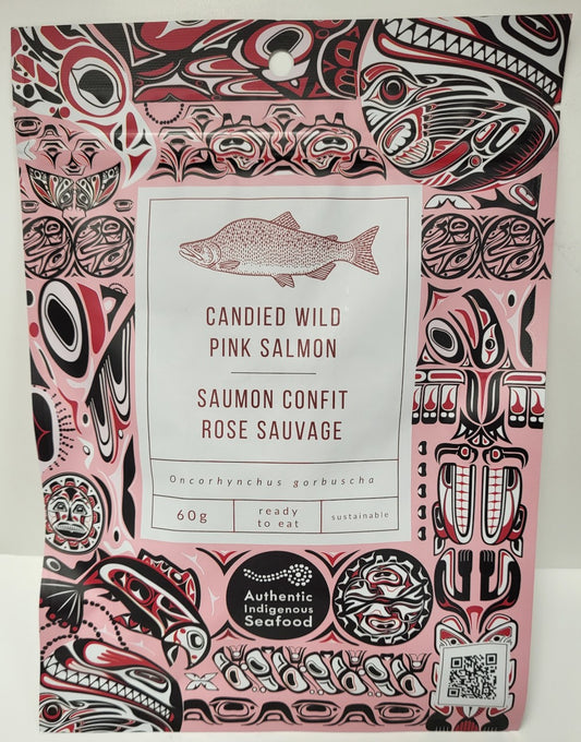 Candied Wild Pink Smoked Salmon Jerky