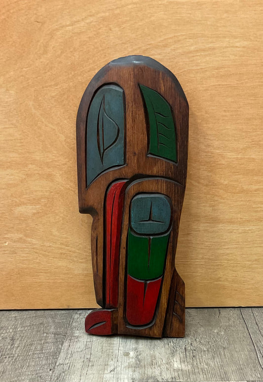 Carving - Sleeping Raven w/ paint (G. Price)