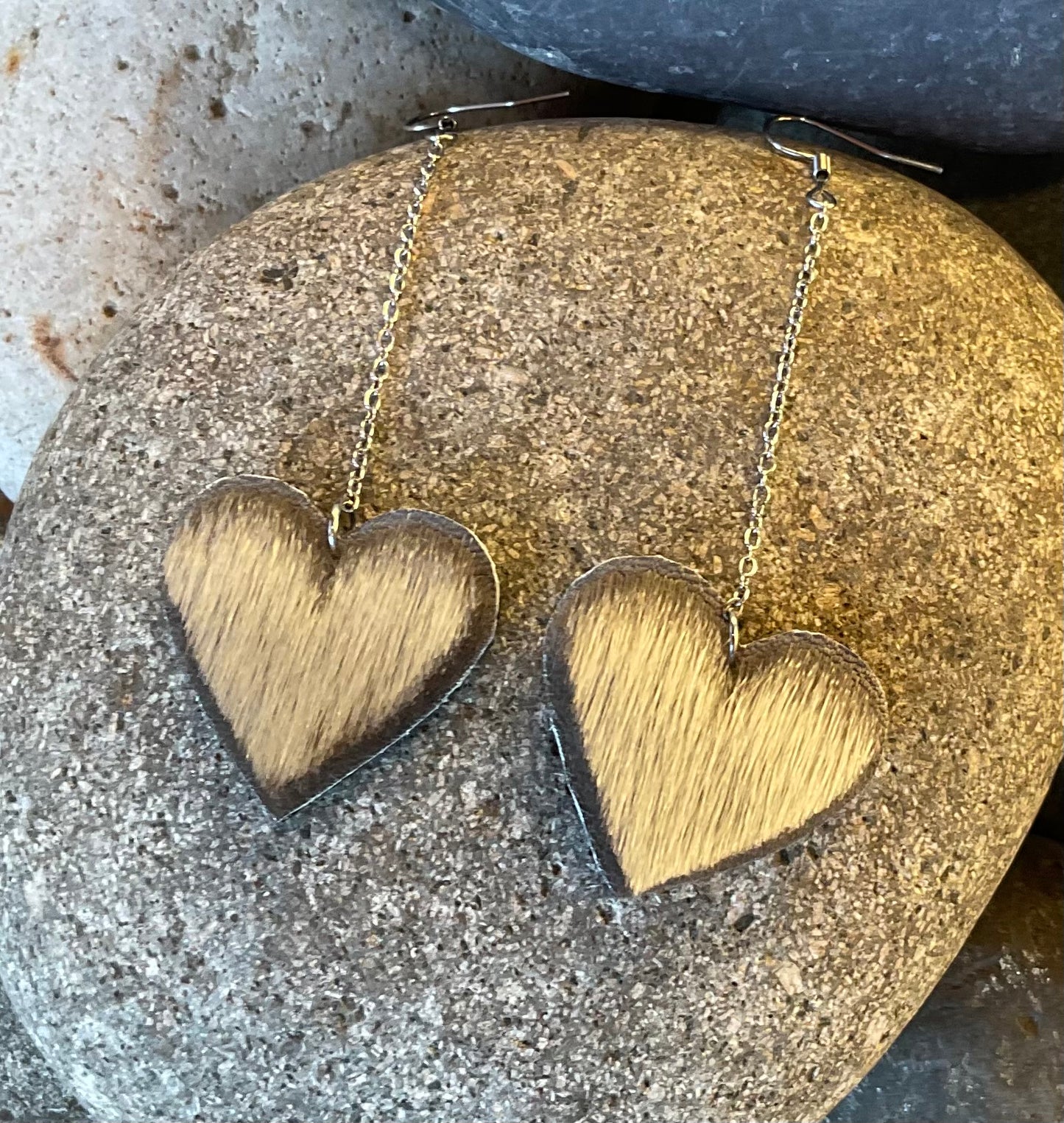 SHD Seal Heart Drop Earrings