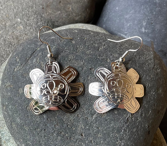 Earrings - Silver Sun - Sandra Seaweed