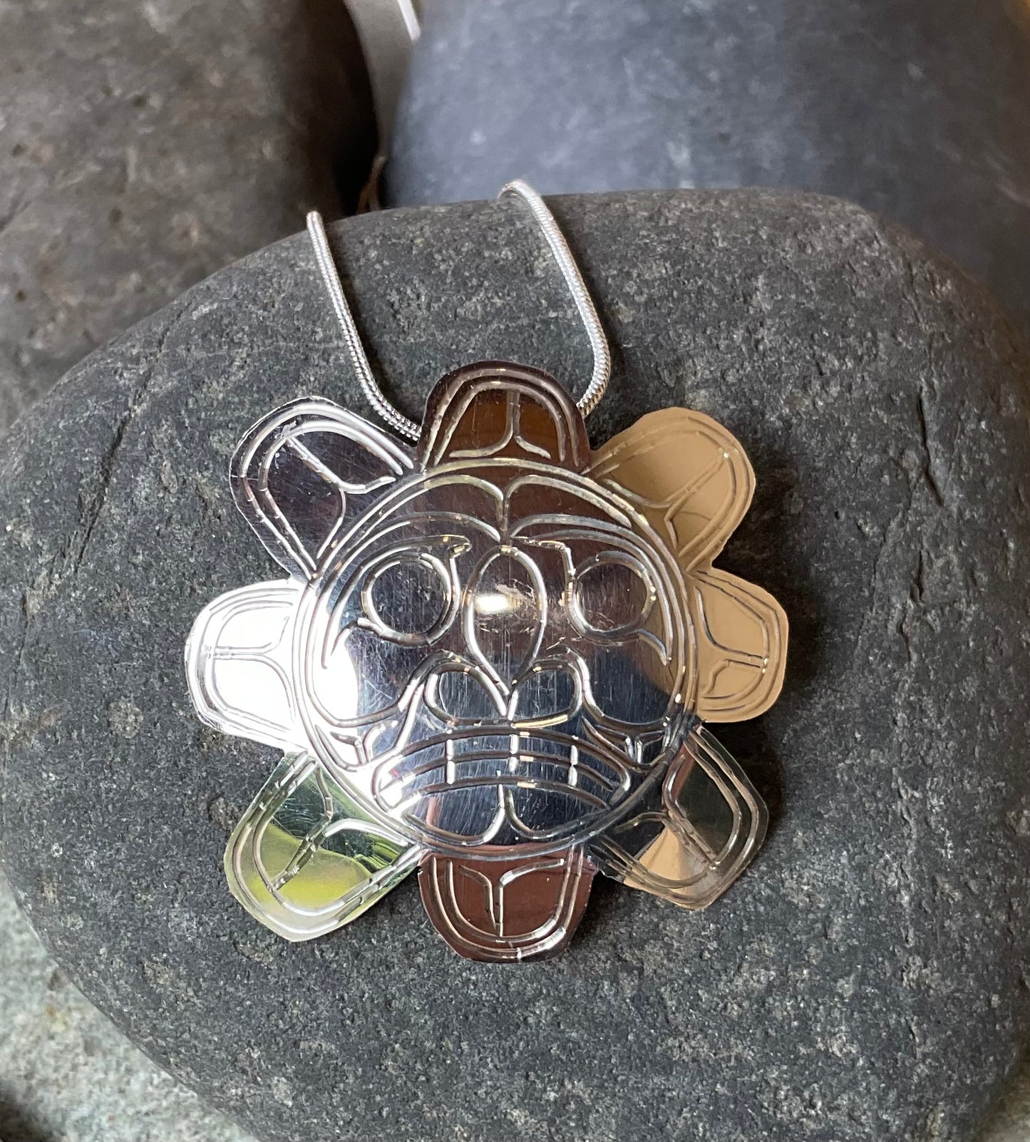 Pendant - Silver Sun Large