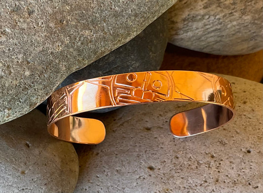 Cuff- Copper 1/2 inch HB/Sun