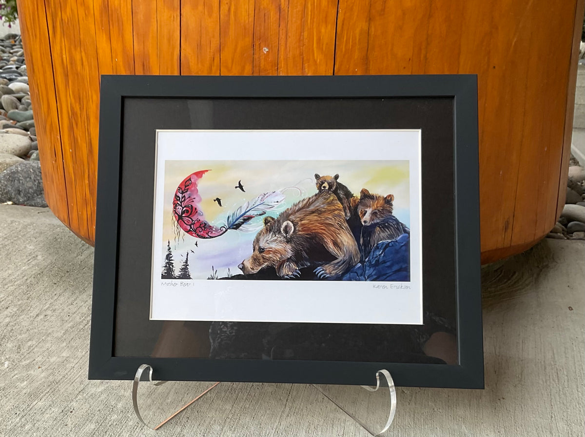 Framed Art Card - "Mother Bear 1"