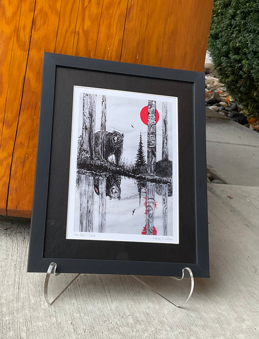 Framed Art Card - "The Bear's Gaze"