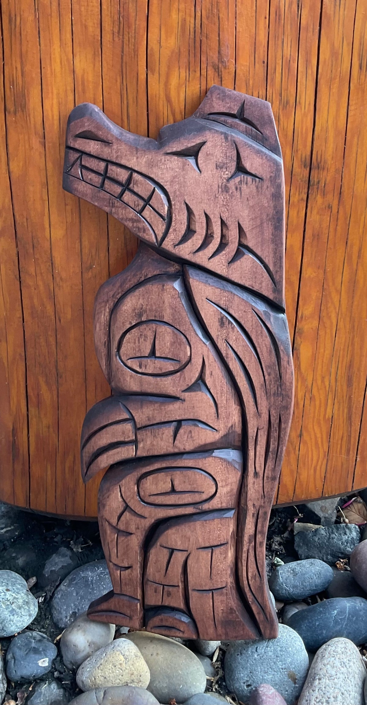 Carving - Standing Wolf