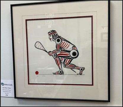 Framed Print - "The Lacrosse Player" - Roy Henry Vickers