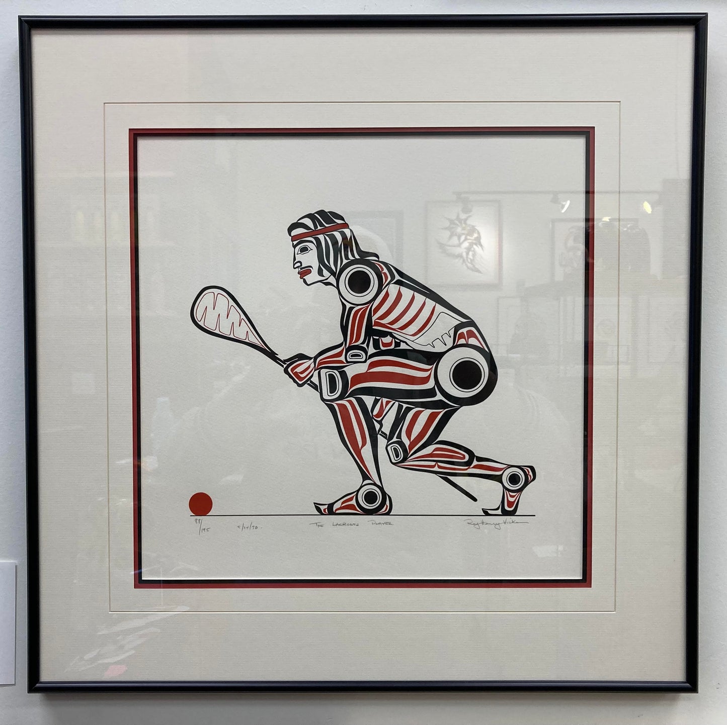 Framed Print - "The Lacrosse Player" - Roy Henry Vickers