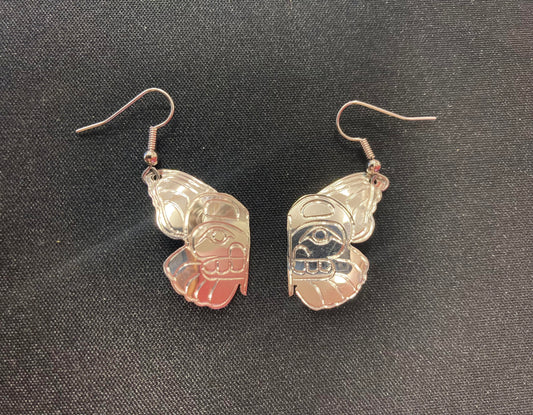 Earrings - Silver - Butterfly design 1