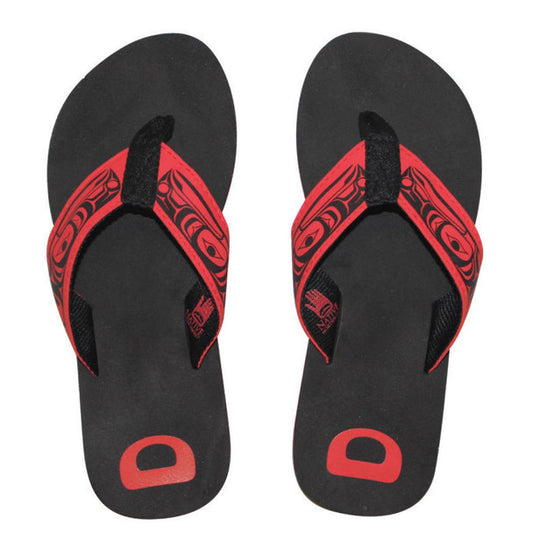 Flip Flop- Suede Raven