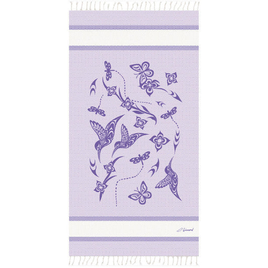 Hummingbird - large Cotton Woven towel