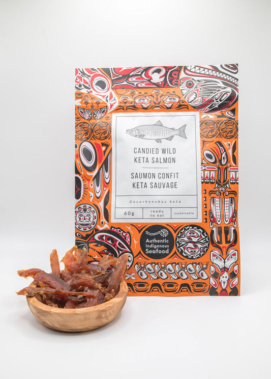 Candied Wild Salmon Keta Jerky