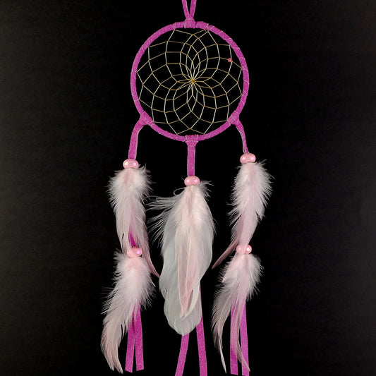 Dreamcatcher - 4 inch Pink