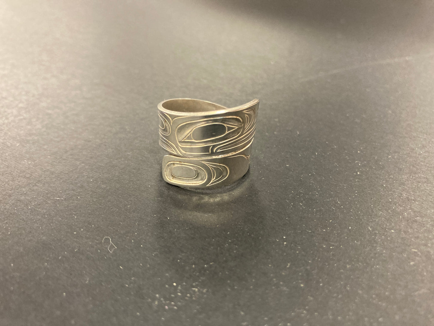 Ring - Silver Wrap - Raven design S6.5