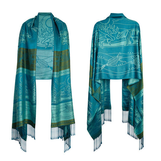 Shawl - All My Relatives by Storm Angeconeb