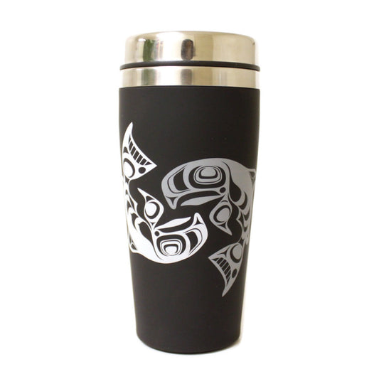 Travel Mug - 16 oz - Salmon by Ryan Cranmer