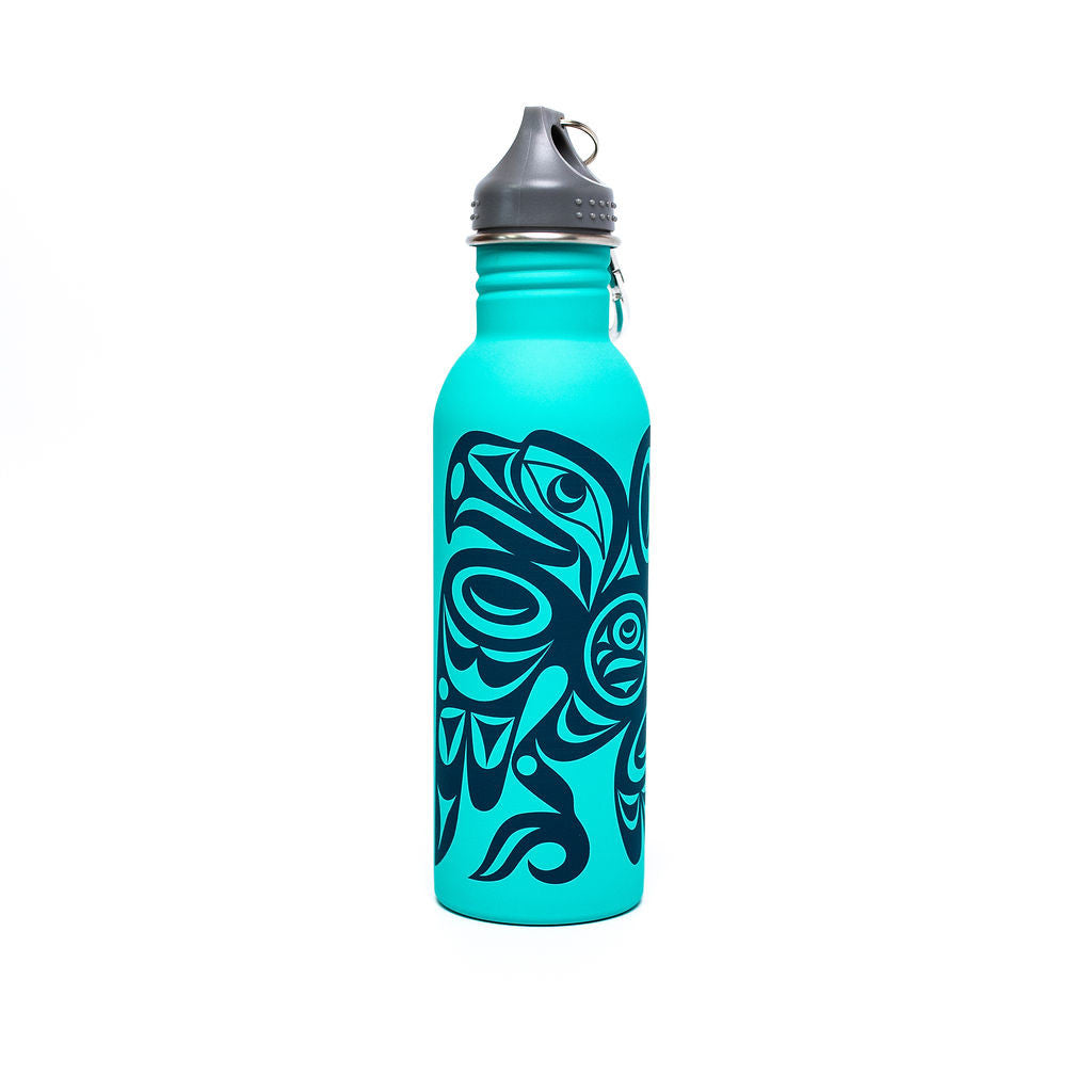 Water Bottle - Salish Eagle by Joe Wilson